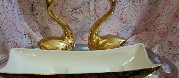 MCM Sebring Porcelain 24k "Weeping Gold" Set - Picture 6 of 8